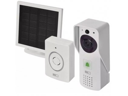 EMOS H4030 GoSmart Domový bezdrôtový batériový videozvonček IP-09D s Wi-Fi a solárnym panelom