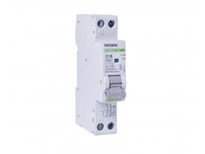 NOARK 111161 Ex9NLE EL 1PN B10 30mA A Jednomodulový Elektronický prúd. chránič s nadpr. ochr., Icn=6kA, 1+Npól, char. B, In=10A, IΔn=30mA, typ A