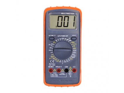 Solight V30 multimeter, max. AC 600V/10A, max. DC 600V/10A, test diódy, bzučiak, hFE, kapacita, odpor