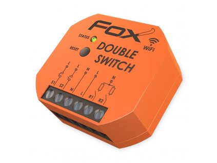 1625336 FOX DOUBLE SWITCH Dvojité bezdrôtové WiFi spínacie relé pod vypínač alebo kryt zásuvky