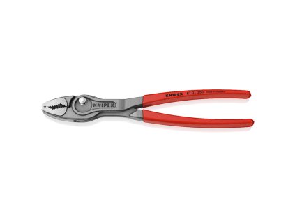 KNIPEX TwinGrip® Kliešte s predným a bočným uchopením, potiahnuté protišmykovým plastom, fosfátované sivou farbou, leštené, 250 mm