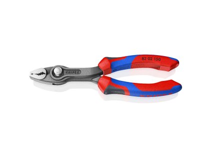KNIPEX TwinGrip® Kliešte s predným a bočným uchopením s pohodlnými rukoväťami, fosfátované so sivou farbou, leštené, 150 mm