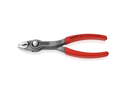KNIPEX TwinGrip® Kliešte s predným a bočným uchopením, potiahnuté protišmykovým plastom, fosfátované sivou farbou, leštené, 150 mm