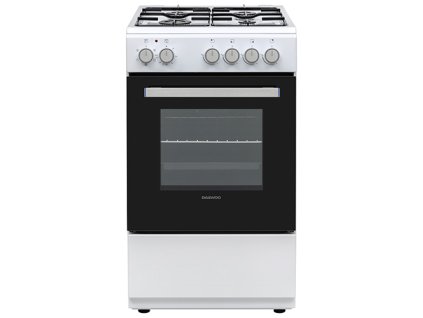 Sporák Daewoo, F56CG40E20WNLCZ, kombinovaný, 5 funkcí, 4 plotýnky, energetická třída A