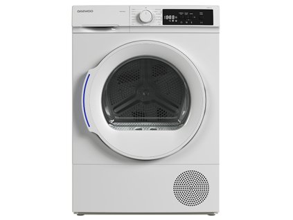 Sušička prádla Daewoo, TD-B8GT0W20-CZ, úzká, kondenzační, 8 kg, tepelné čerpadlo,vnitřní osvětlení, displej, 1000 W