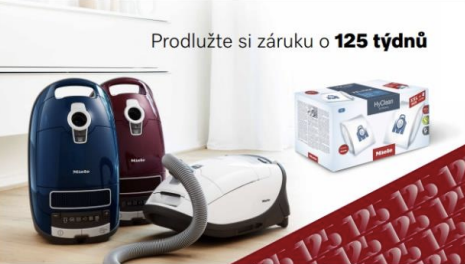Prodloužená záruka na vysavače Miele