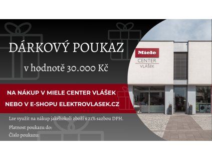 Miele Dárkový poukaz 30.000 Kč