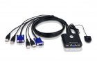 KVM pro USB nebo USB+PS/2 klávesnici a myš