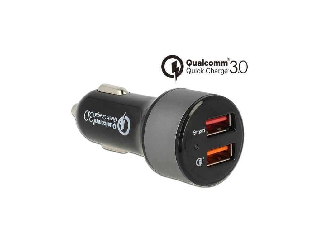 Navilock Autonabíječka 2 x USB Type-A s Qualcomm® Quick Charge™ 3.0