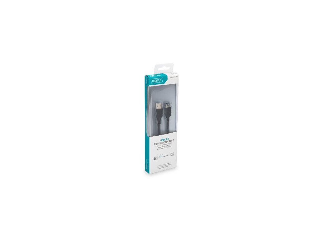 Digitus USB 3.0 extension cable, type A M/F, 1.8m, USB 3.0 conform, bl