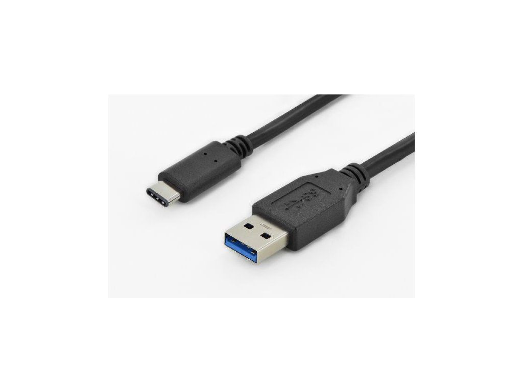 Digitus USB Type-C connection cable, type C to A M/M, 1.0m, Super Speed, bl