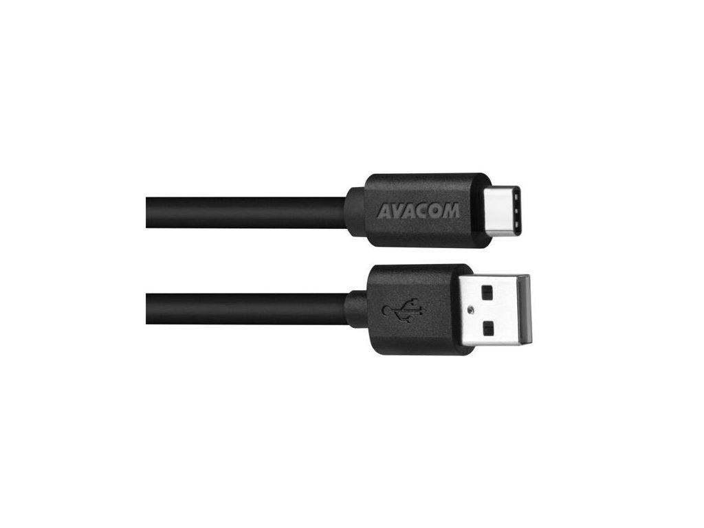 AVACOM Datový a nabíjecí kabel USB - USB Type-C, 100cm, černá