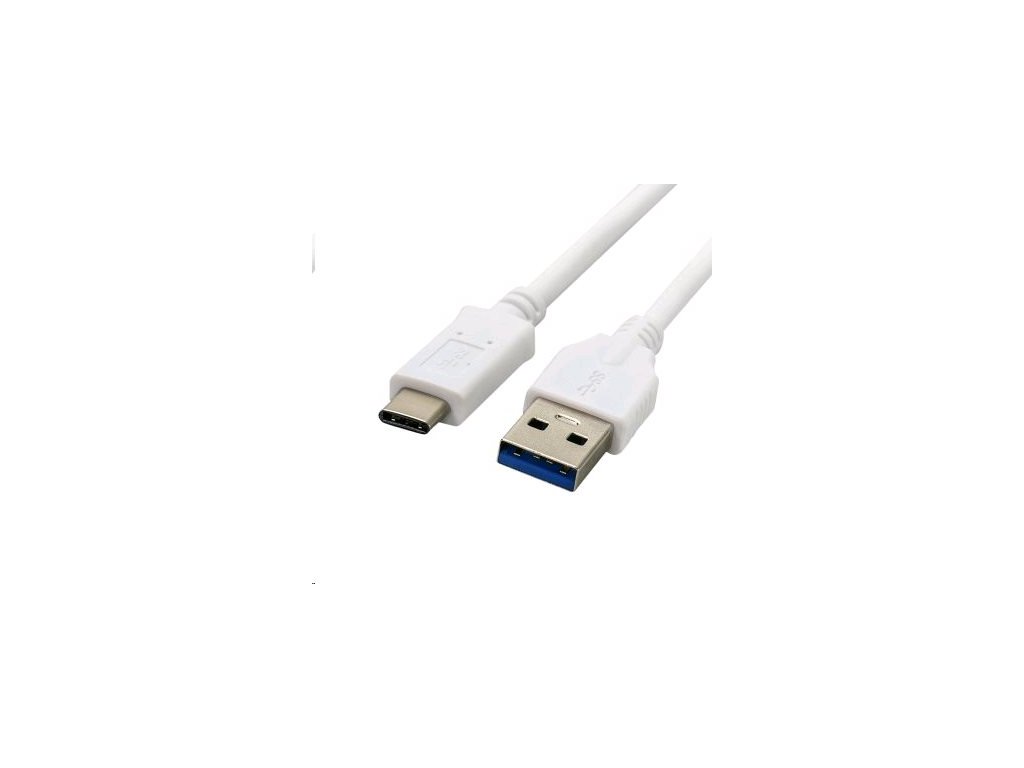 C-TECH Kabel USB 3.0 AM na Type-C kabel (AM/CM), 2m, bílý