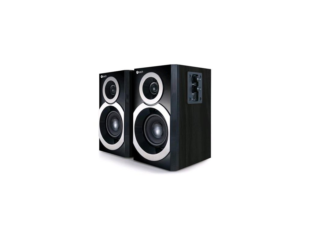 C-TECH reproduktory aktivní SPK-310B, 2.0, 20W, černé dřevo
