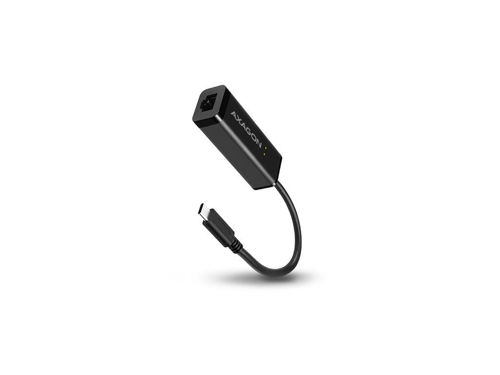 AXAGON ADE-SRC, USB3.1 Type-C - externí Gigabit Ethernet adaptér, auto install