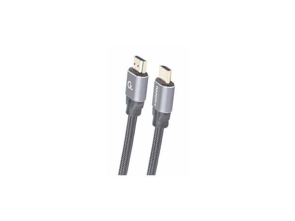 CABLEXPERT Kabel HDMI 2.0, 2m, opletený, černý, ethernet, blister