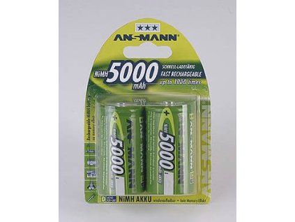 Ansmann akumulátor D NiMH 5000 mAh (2 ks)