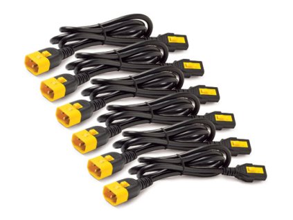 APC Power Cord Kit, ( 6ea) ,Locking,  10A, 100-230V, C13 to C14, 1,8m