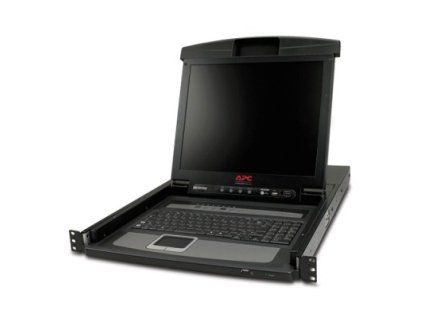 APC 17" Rack LCD Console with Integrated 8 Port Analog KVM Switch