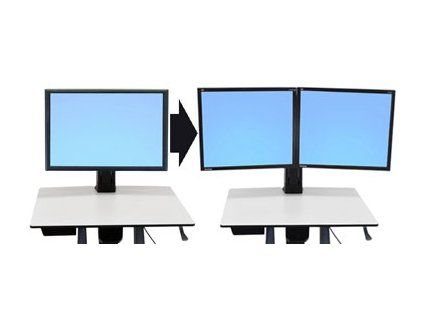 ERGOTRON WorkFit-C Convert-to-Dual Kit from Single HD Display