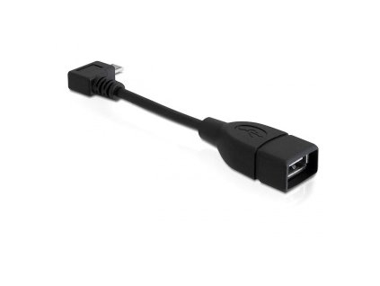 Delock Adapter USB micro-B samec pravoúhlý > USB 2.0-A samice OTG 11cm