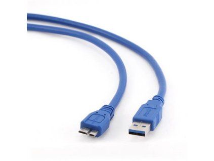GEMBIRD Kabel USB A-B micro 1,8m 3.0, modrý