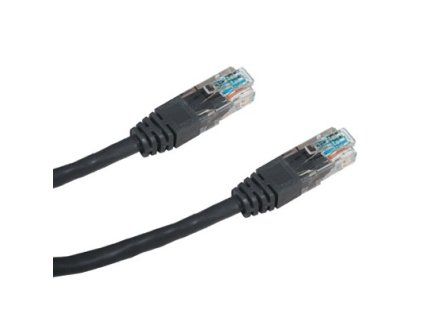 DATACOM Patch cord UTP CAT5E 5m černý