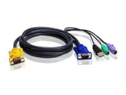 ATEN integrovaný kabel pro KVM USB/PS2 3in1 SPHD 3m