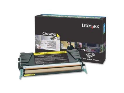Lexmark C746, C748 Yellow Return Program Toner Cartridge (7K)