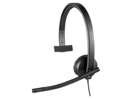 Logitech náhlavní souprava USB H570e, černá, mono