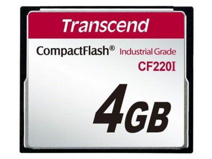Transcend 4GB INDUSTRIAL TEMP CF220I CF CARD (SLC) Fixed disk and UDMA5