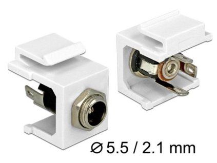 Delock Keystone modul DC 5.5 x 2.1 mm zdířka