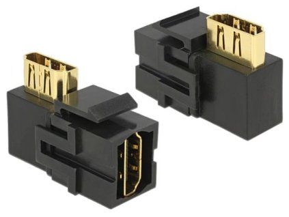 Delock Keystone Modul HDMI samice > HDMI samice 90° pravoúhlý černý