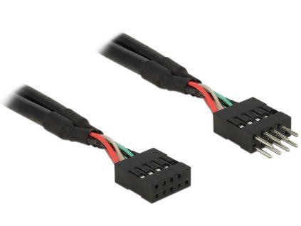 Delock USB 2.0 Pin konektor prodlužovací kabel 10 pin samec / samice 10 cm