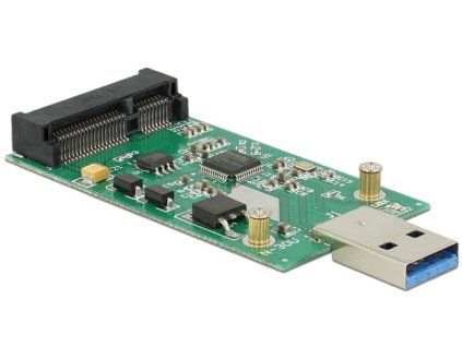 Delock konvertor USB 3.0 A samec > mSATA full size
