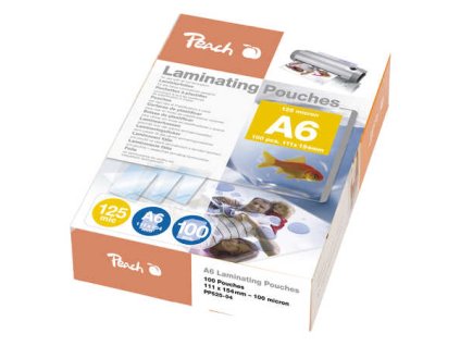 PEACH laminovací folie A6 Laminating Pouch (111x154mm), 125mic, 100ks