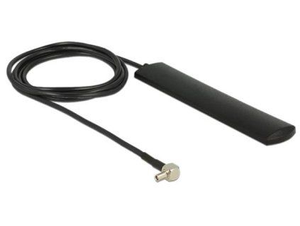 Delock LTE Antenna TS-9 plug 3 dBi omnidirectional fixed black adhesive mounting