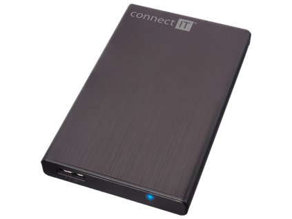 CONNECT IT externí box LITE pro HDD 2,5" SATA, USB 3.0 černý