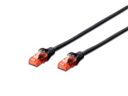 Digitus Patch Cable, CAT 6 UTP, AWG 26, měď, černý 2m