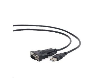 CABLEXPERT Kabel adapter USB-serial 1,5m 9 pin (com), černý