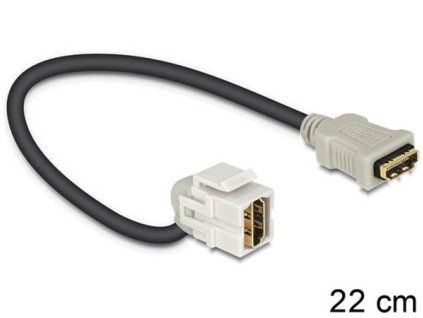 Delock Keystone modul HDMI samice > HDMI samice 110° s kabelem