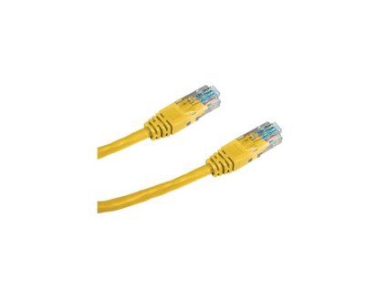 DATACOM Patch cord UTP CAT5E 0,5m žlutý