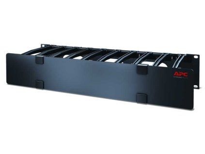 APC 2U Horizontal Cable Manager, 6" Fingers top and bottom