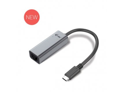 i-Tec USB-C METAL Gigabit Ethernet 10/100/1000 adaptér, LED, RJ45