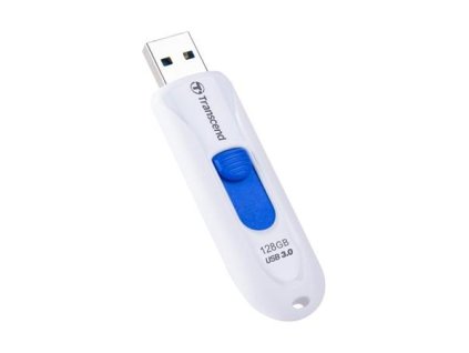 Transcend 128GB JetFlash 790W, USB 3.0 (3.1 Gen 1) flash disk, bílo/modrý