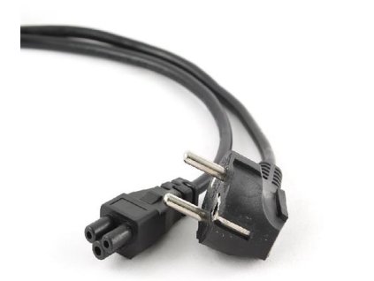 C-TECH Kabel síťový  1,8m VDE 220/230V napájecí notebook 3 pin Schuko