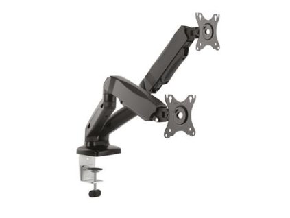 CONNECT IT TwinArm stolní držák na 2 monitory, záruka 30 let, ČERNÝ