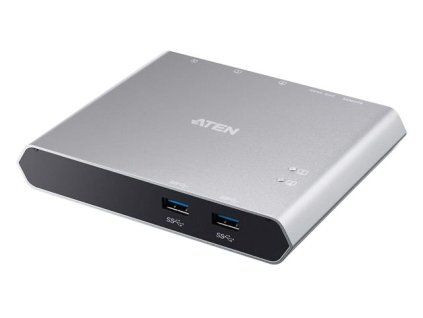 Aten 2-Port USB-C Dock Switch with Power Pass-through