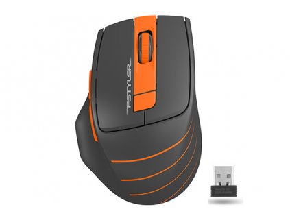 A4tech FG30B, FSTYLER bezdrátová myš, optická 2000DPI, 2.4 GHz, oranžová