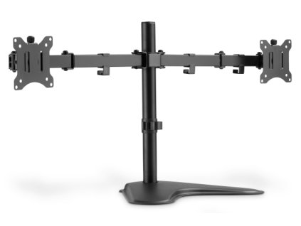 Digitus Univerální stojan pro dva monitory 15-32 ", 2x 8 kg (max.), Černá